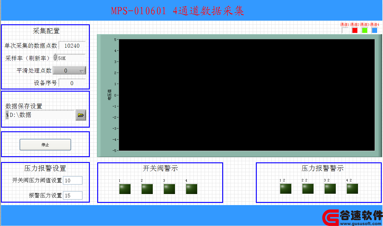 labview4ͨѹݲɼϵͳԴ